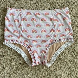 Kortni Jeane Mini Rainbows ruffle swim bottoms